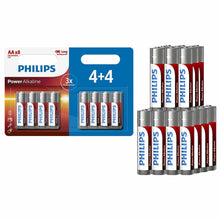 Load image into Gallery viewer, Phillips Power Alkaline Long Lasting Power Batteries, AAx8