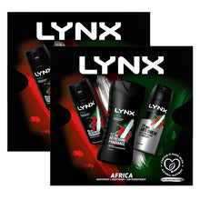 Load image into Gallery viewer, Lynx Africa Trio Gift Set For Men Bodyspray, Bodywash &amp; APA Deo Gift For Him
