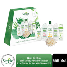 Load image into Gallery viewer, Simple Kind to Skin Bath &amp; Body Pamper Collection 5pcs Gift Set with For Her