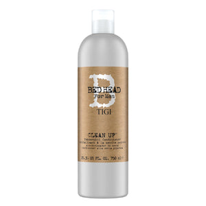 Bed Head for Men by TIGI Clean Up Daily Shampoo & Conditioner 2x750ml with pump