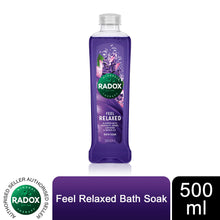 Load image into Gallery viewer, Radox 100% Nature Inspired Fragrances Bath Soak, Feel Relaxed, 500ml