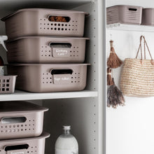 Load image into Gallery viewer, 3 of Each SmartStore Storage Basket 6L, 10L &amp; 13L &amp; Lids, White or Taupe