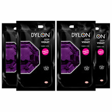 Load image into Gallery viewer, DYLON Hand Fabric Dye Sachet, Deep Violet, 4 Packs of 50g