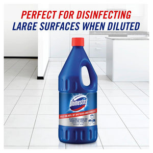 Domestos Original Disinfecting Thick Bleach  Kills 99.99% Bacteria & Virus, 2L