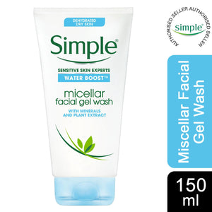 Simple Water Boost Bundle of Hydrating Sheet Mask, Micellar Water & Night Cream