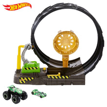 Load image into Gallery viewer, Hot Wheels Monster Trucks Demo 2-Pk Assorted &amp; Epic Loop Challenge Play Set