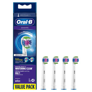 4xOral-B FlossAction, CrossAction, 3D White or Sensi Clean Toothbrush RefillHead