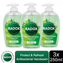 Load image into Gallery viewer, 3pk of 250ml Radox Anti-Bac or Feel Ready Hand wash