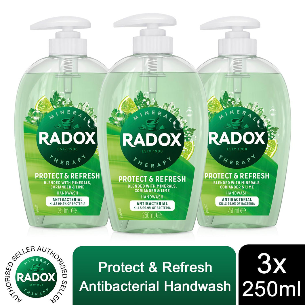 3pk of 250ml Radox Anti-Bac or Feel Ready Hand wash
