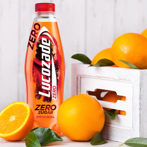 12 Pack of 900ml Lucozade Zero Original Sugar-Free Sparkling Energy Drink