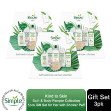 Load image into Gallery viewer, Simple Kind to Skin Bath &amp; Body Pamper Collection 5pcs Gift Set with For Her