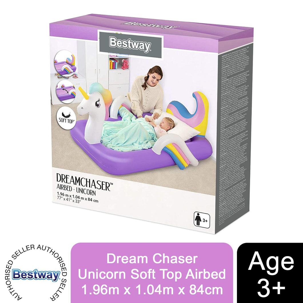 Bestway Children's Dream Chaser Airbed Upto 3+ Years, Unicorn or Teddy Bear