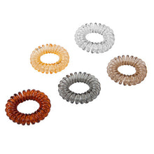 Load image into Gallery viewer, PMS Clear/Coloured/Glitter Hair Tone Spiral Bobble Hair Accessories