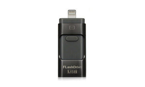iFlash Drive for iPhone or iPad easy transfer of Music, Video-Black, 32gb