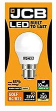 Load image into Gallery viewer, JCB LED Golf B22 Light Bulbs Bayonet  Warm White , Pack of 1