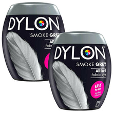 Load image into Gallery viewer, DYLON Washing Machine Fabric Dye Pod, Smoke Grey, 2 Packs of 350g