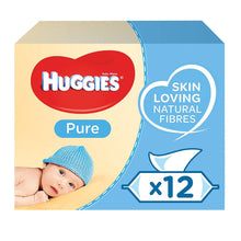 Load image into Gallery viewer, Andrex Toilet Paper Classic White, 24 Rolls &amp; Huggies Pure Baby Wipes, 12pk