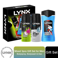Load image into Gallery viewer, Lynx Mixed Trio Gift Set For Men Bodyspray, Bodywash &amp; APA Deo Gift For Him