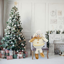 Load image into Gallery viewer, Snowman 27x15x42cm Christmas Snowman Gold Medium 42cm