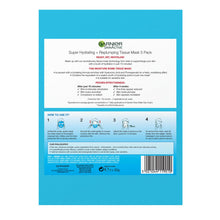 Load image into Gallery viewer, Garnier Moisture Bomb Pomegranate Hydrating Face Sheet Mask 5 Pack Box 160g