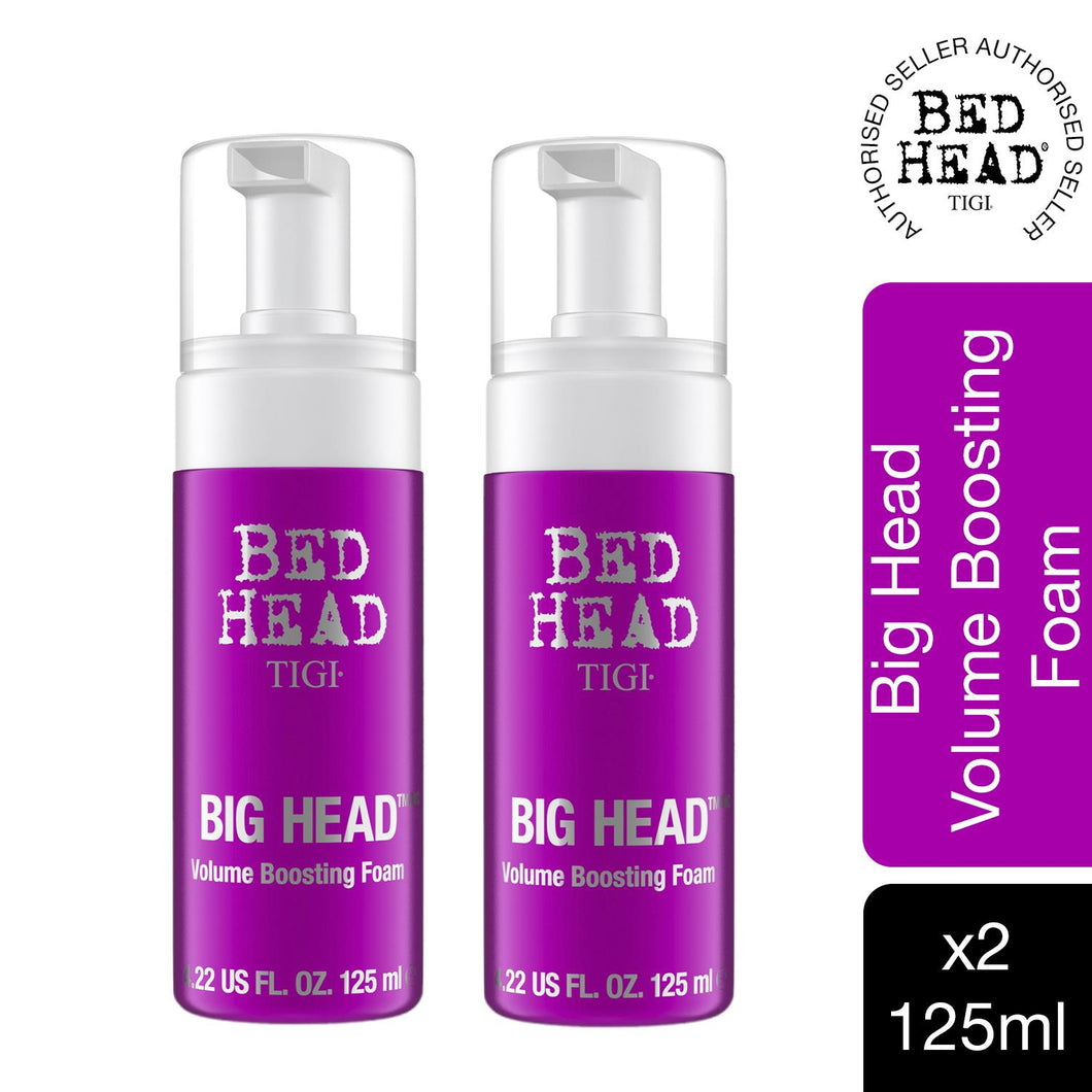 Bed Head by TIGI Big Head Hair Volume Mousse for Fine Thin Hair 125ml, 2pk