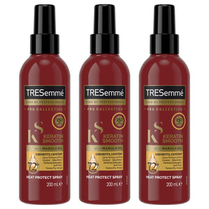 2x or 3x 200ml Tresemme Keratin Smooth 5 in 1 Heat Protect Spray With Marula Oil