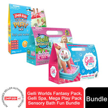 Load image into Gallery viewer, Gelli Worlds Fantasy Pack Spa Gelli Spa Mega Play Pack Sensory Bath Fun Bundle