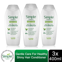 Load image into Gallery viewer, Simple Kind to Hair Gentle Care Conditioner, 3 Packs of 400ml