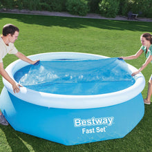Load image into Gallery viewer, Bestway Flowclear Above Ground Fast Set 10ft Solar Swimming Pool Cover