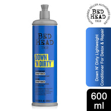 Load image into Gallery viewer, Bed Head by TIGI Down N' Dirty Lightweight Conditioner For Detox &amp; Repair, 600ml
