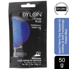 Load image into Gallery viewer, DYLON Hand Fabric Dye Sachet, Ocean Blue, 50g