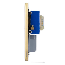 Load image into Gallery viewer, Schneider Lisse Shaver Socket Dual Voltage 115/230V GGBL7090BSBS Satin Brass