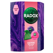 Load image into Gallery viewer, Radox Calming Bath Bomb Duo Gift Set with Geen Infuser Bag, Gift for her