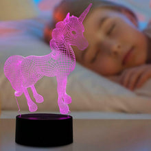 Load image into Gallery viewer, Aquarius 3D Colour Changing Hologram LED Night Light and Desk Lamp