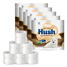 Load image into Gallery viewer, 40 Rolls (10x4pk) Hush 3ply Luxury Scented Core Shea Butter Toilet Paper Rolls