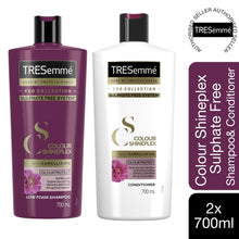 Load image into Gallery viewer, 1 of Each 700ml Tresemme Pro Collection Colour Shineplex Sulphate Free Shmp&amp;Cond
