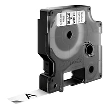 Load image into Gallery viewer, DYMO Labels Self Adhesive D1 12mm x 7mm Black Print on White Tape Authentic