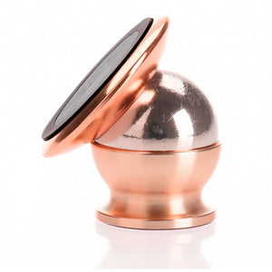 AQ Heavy Duty 360 Degrees Rotation Universal Magnet Phone Holder, Rose Gold