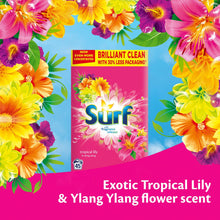 Load image into Gallery viewer, 90W(45wx2)Surf Tropical Lily Washing Powder &amp; 85WComfort Pure Fabric Conditioner