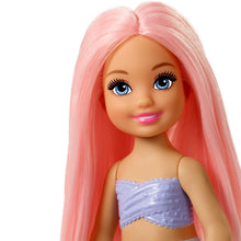 Load image into Gallery viewer, Barbie® Dreamtopia Chelsea Mermaid Doll, Merbear Figure and Playground Playset