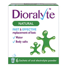 Load image into Gallery viewer, 2pk Dioralyte Natural Fast&amp; Effective Replacement of Lost Water&amp;Body Salts,6 Sac