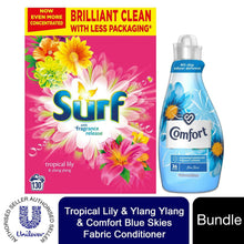 Load image into Gallery viewer, Laundry Bundle 1x130W Surf Laundry Powder &amp; 1x36W Comfort Fabric Conditioner