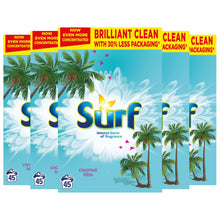 Load image into Gallery viewer, 5x of 45W Surf Concentrated Coconut Bliss Laundry Powder 2.25kg, Total 225Washes
