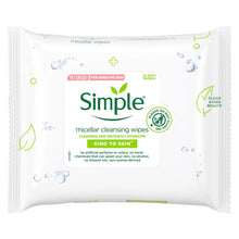 Load image into Gallery viewer, Simple Kind to Skin Micellar Wipes, Makeup Remover, Gel Wash &amp; Rich Moisturiser