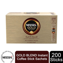 Load image into Gallery viewer, Nescafe Gold Blend Instant Coffee 200 Sachets