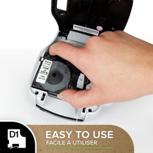 Load image into Gallery viewer, DYMO Nylon Labels Self adhesive D1 Flexible 12mm x 5.5m Black Print on White