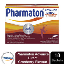 Load image into Gallery viewer, Pharmaton Advance Direct Multivitamins &amp; Minerals, Pack of 18 Sachets