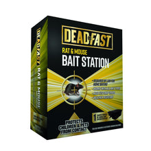 Load image into Gallery viewer, Deadfast Mouse &amp; Rat Bait and Snap Trap Station Rodent Control Single