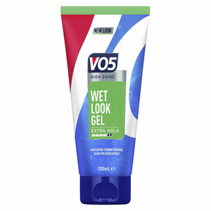 VO5 24HR Steady Control Wet Look Styling Gel 200ml Pack of 4