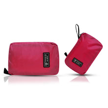 Load image into Gallery viewer, Travel Mate Water-resistant Portable Cosmetic Makeup Hanging Bag - Hot Pink